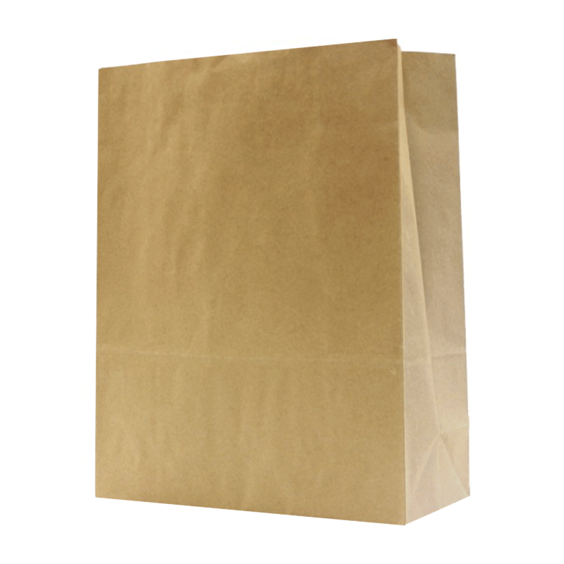Saco de Papel 350x150x440mm Kraft Natural 100g Sem Asas