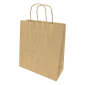Paper Bag 280x110x320mm Twist Handles 115G Brown