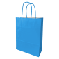 Paper Bag 180x80x240mm Twist Handles 90G Light Blue