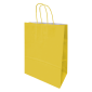 Saco de Papel 240x110x320mm Asas Torcidas 90G Amarelo