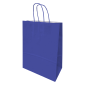 Saco de Papel 240x110x320mm Asas Torcidas 90G Azul Escuro