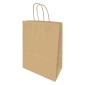 Paper Bag 240x110x320mm Twist Handles 115G Brown