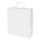 Saco de Papel 270x160x310mm Asas Torcidas 100G Branco