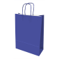 Saco de Papel 320x110x420mm Asas Torcidas 100G Azul Escuro