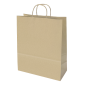 Saco de Papel 350x160x440mm Asas Torcidas 115G Castanho
